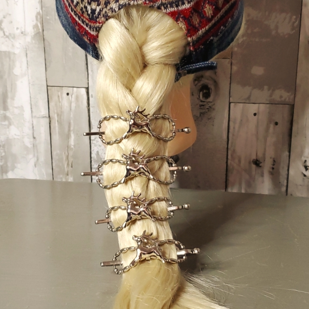 Retired LillaRose Silver Reindeer